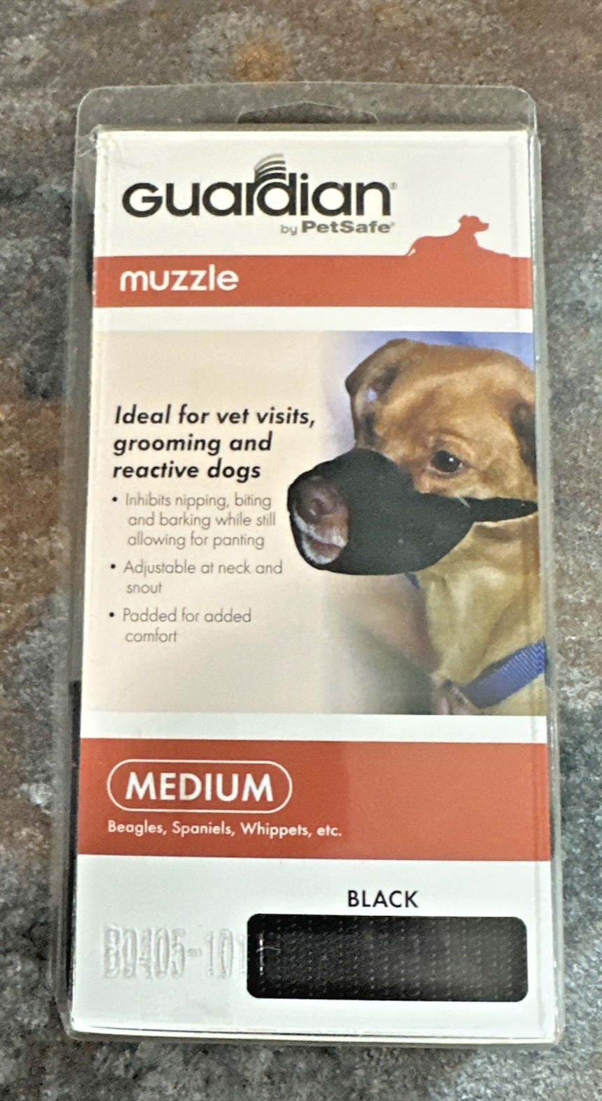 NEW Guardian by PetSafe Dog Muzzle | Medium | Black | Beagles Spaniels Whippets