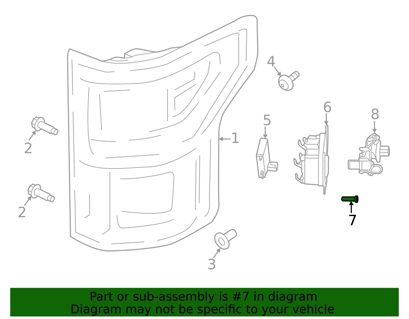 Genuine Ford Blind Spot Detection System Warning Sensor Screw W505944-S450