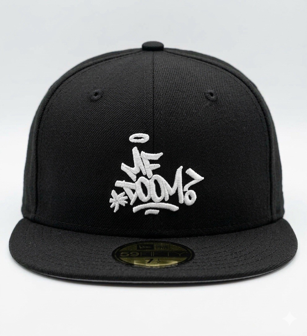 MF DOOM Men's Embroidered SnapBack Cap - Black NEW 2026 MFDOOM HAT