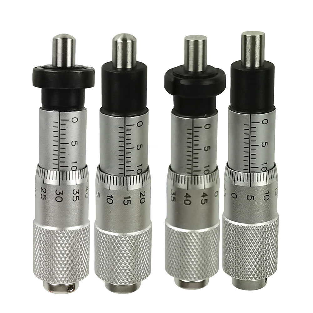 Micrometer Head Range Round Plat Type Micrometer Head Measure Tool 0-13mm