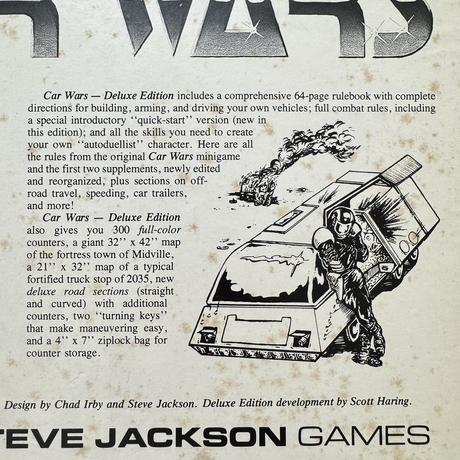 Car Wars Deluxe Edition Box Set - Steve Jackson Games (Complete)