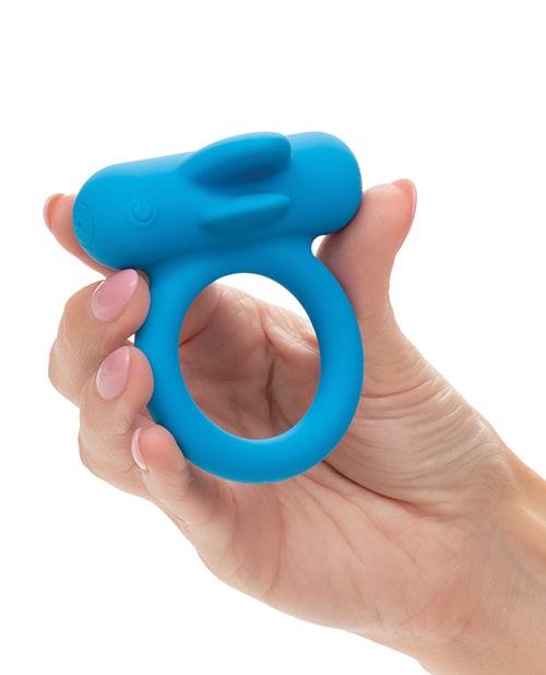 Couple's Enhancer Silicone Rechargeable Double Trouble Enhancer w/Flickerin
