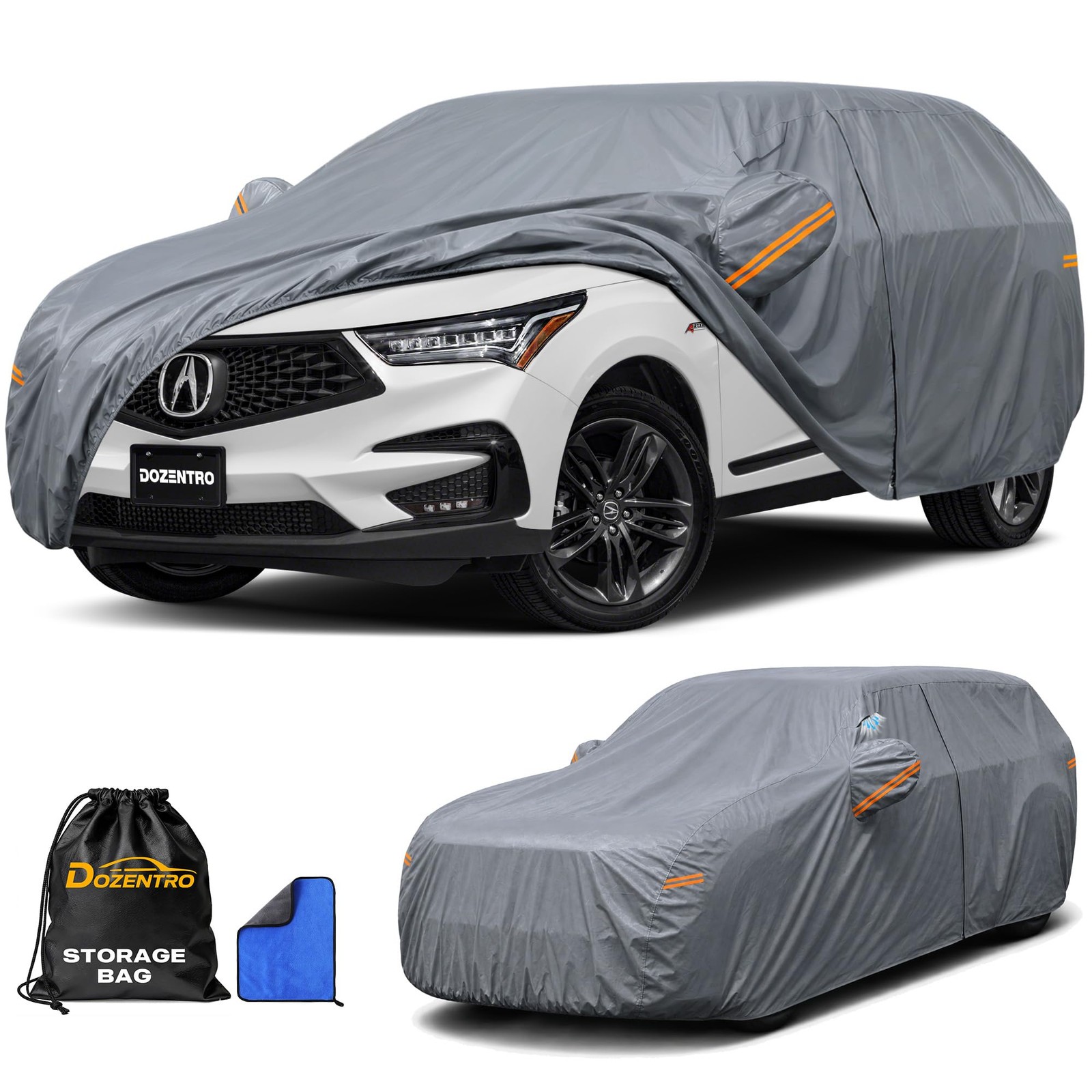Multi-Layer Car Cover Custom Fit for Acura RDX(2007-2026), 100% Waterproof Al...