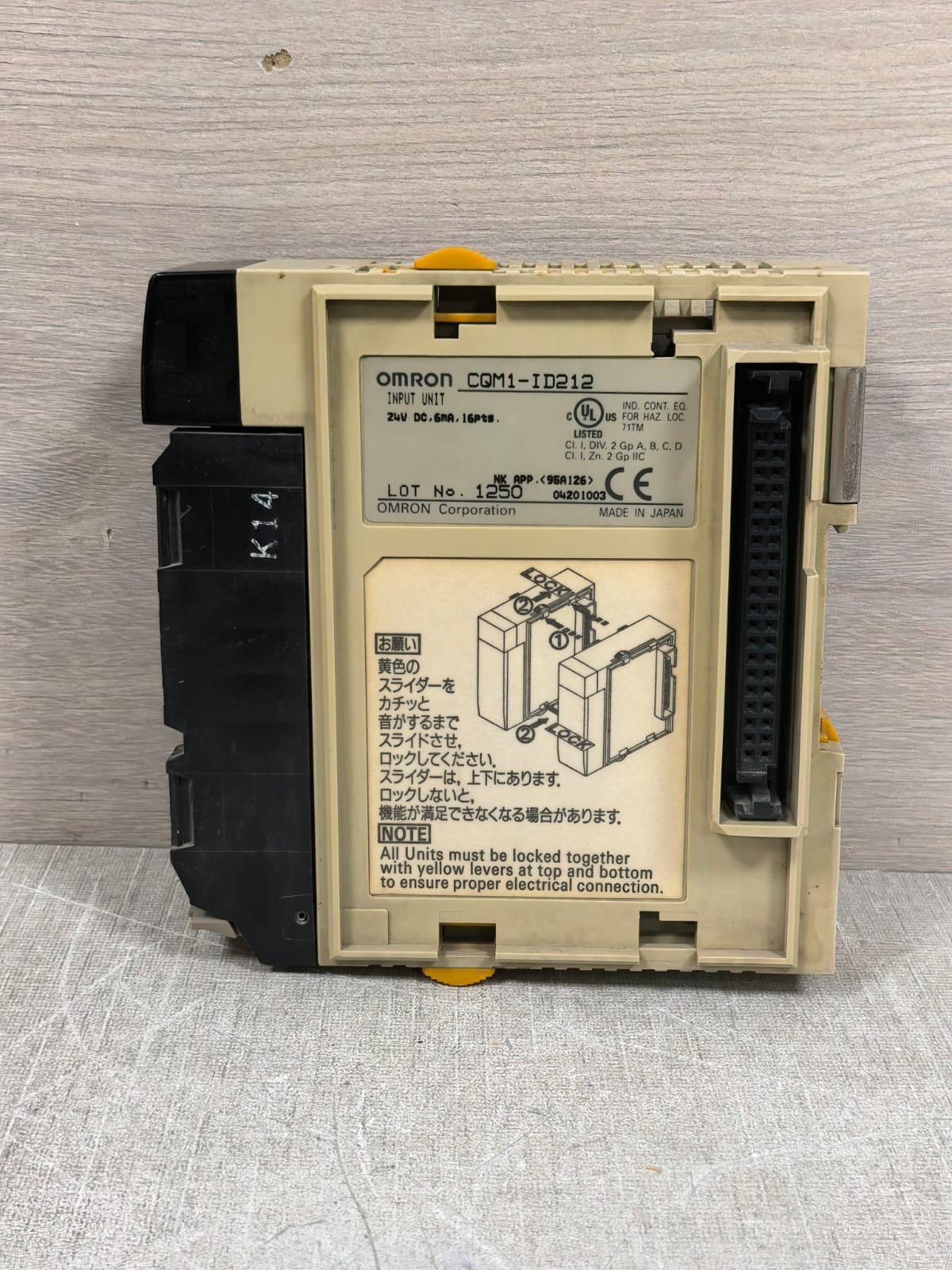 LOT 2PCS OMRON CQM1-ID212 INPUT UNIT 24VDC