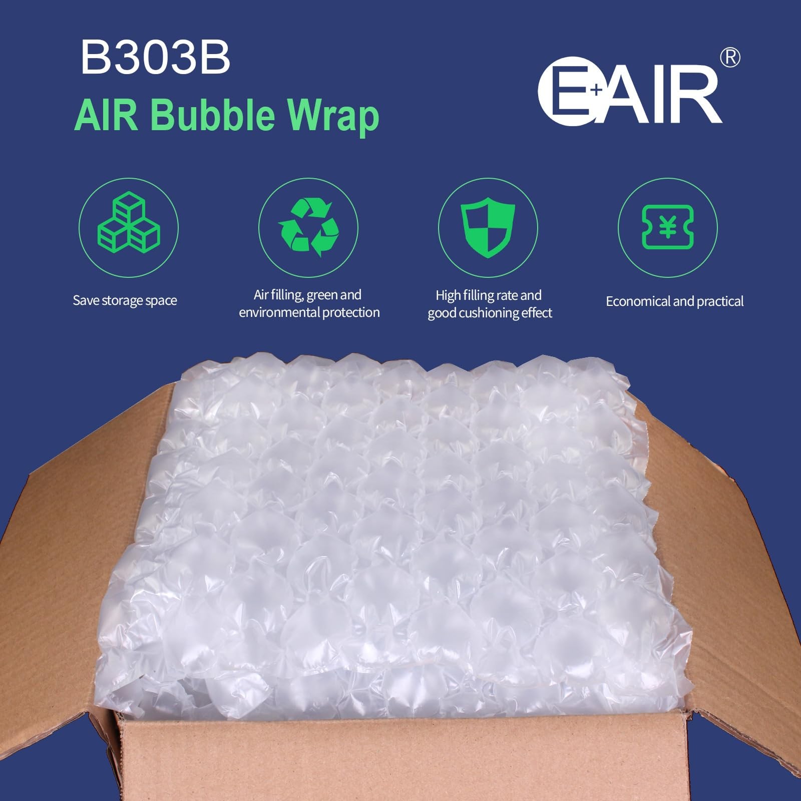 EONE E303B Air Cushion Film Bubble Wrap Pillow Air Cushion System Film Inflat...