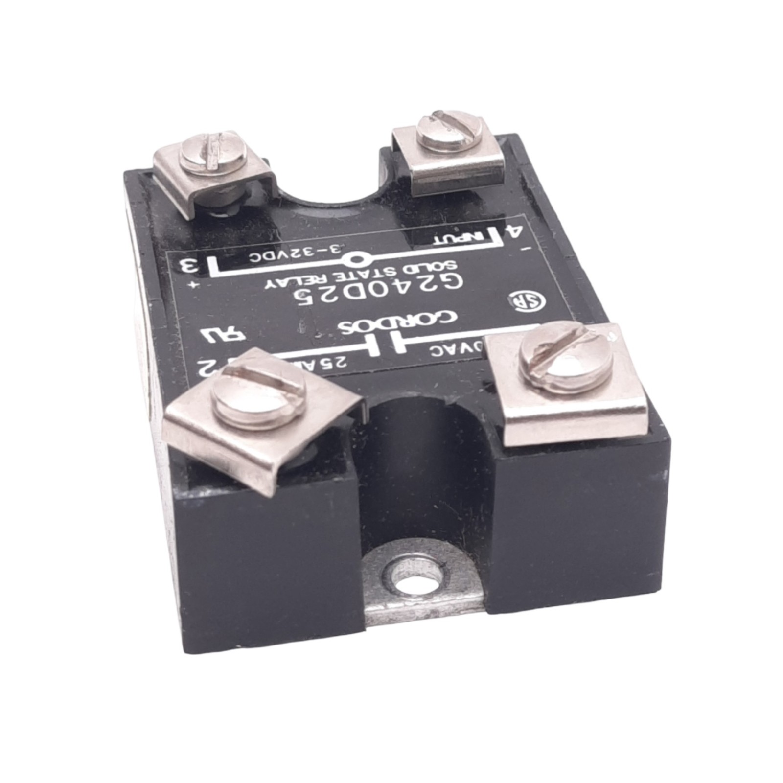 Gordos G240D25 Solid State Relay, 240VAC 25A Max, 3-32VDC Input