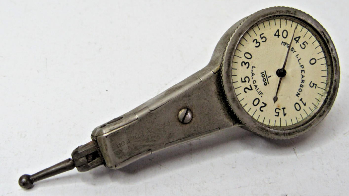 Rare Vintage Pearson  Dial Test Indicator  L.A. California Machinist Tool #PP3