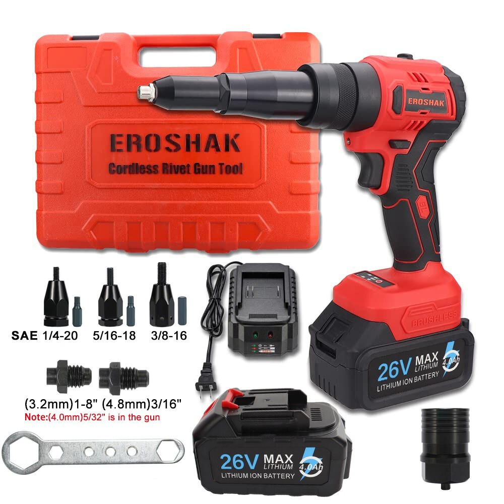 2 in 1 Cordless Electric Riveting Nut Gun Electric Rivnut Gun Pop Riveting Tool