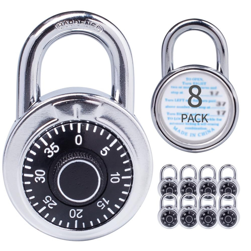 Xanhen Combination Padlocks Metal Body Indoor Use For Gym Lockers School Locker