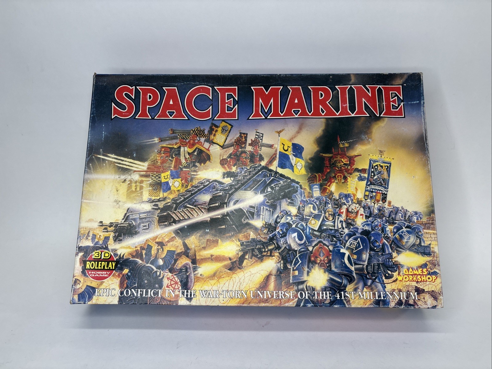 Space Marine 1991 Games Workshop Warhammer 40K epic scale game Incomplete