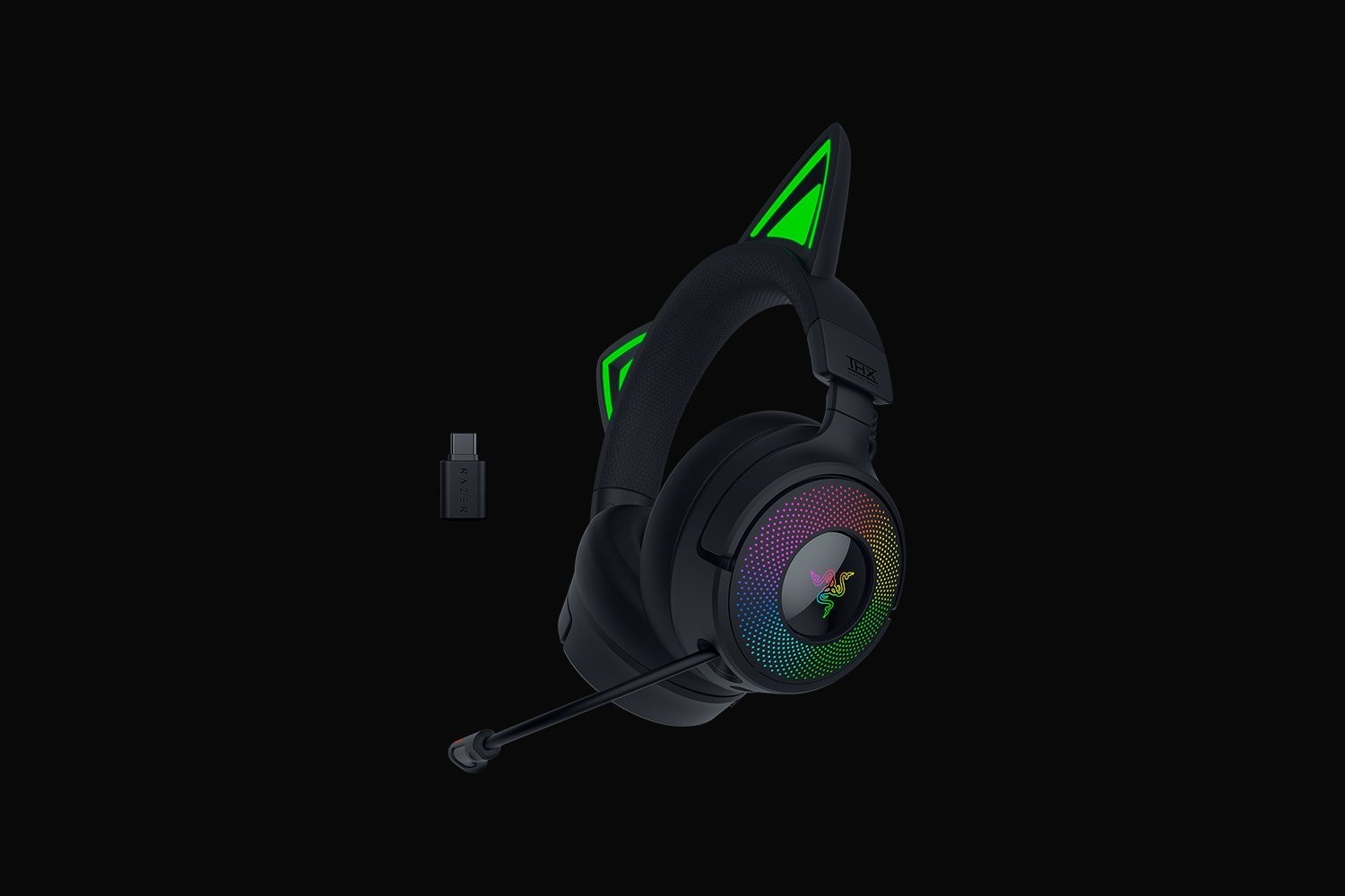 Razer Kraken Kitty V3 Pro Wireless RGB Headset BLACK Gaming Headset Headphones