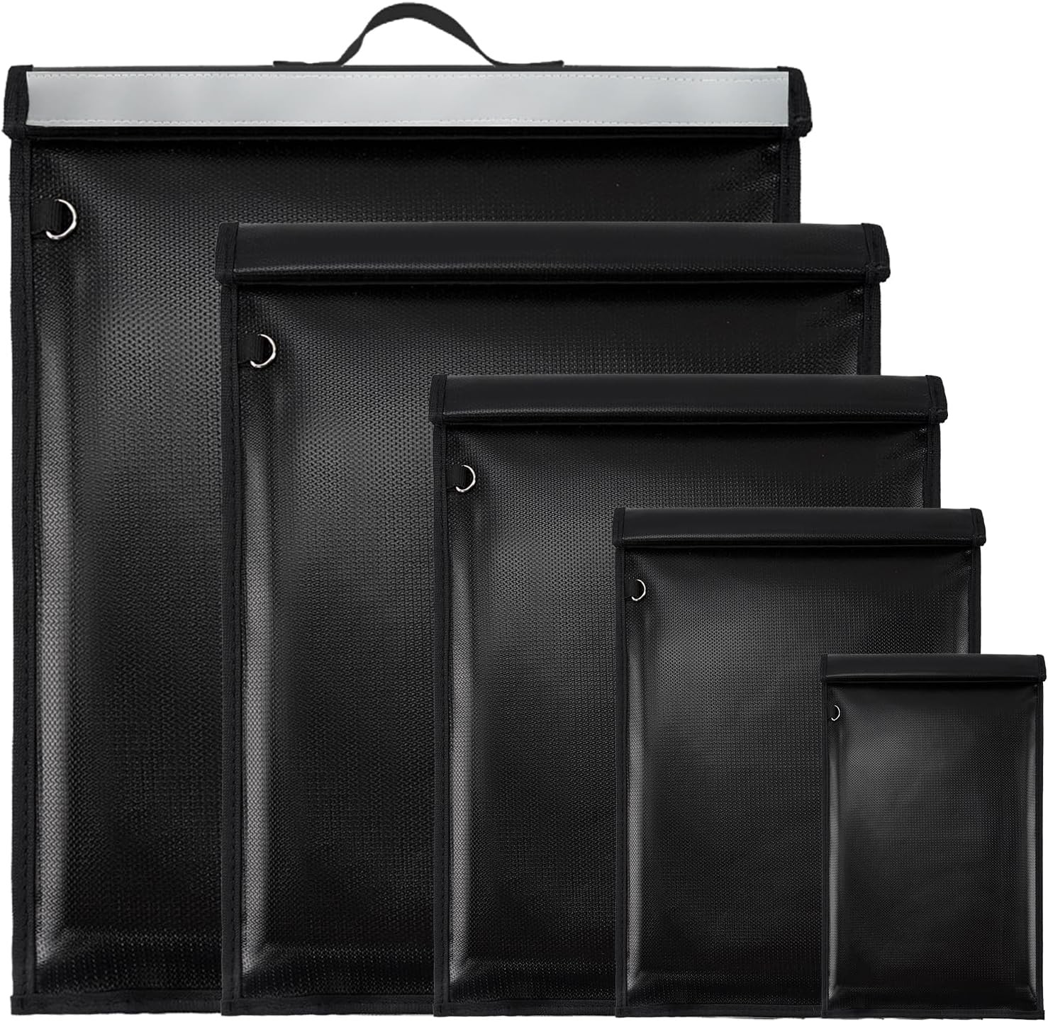 5-Piece Faraday Bag Set, Large Electromagnetic Shielding Bag with Handle
