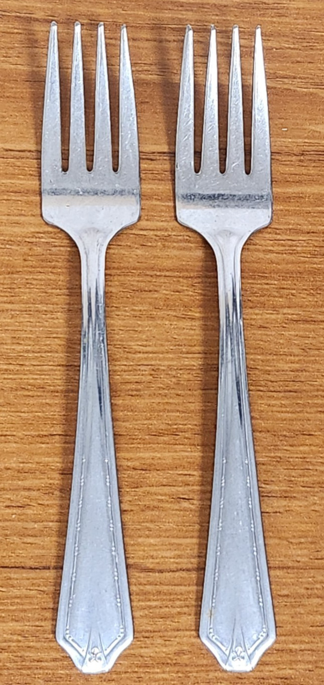 Set Of 2 Forks Hrco Stainless 18.8