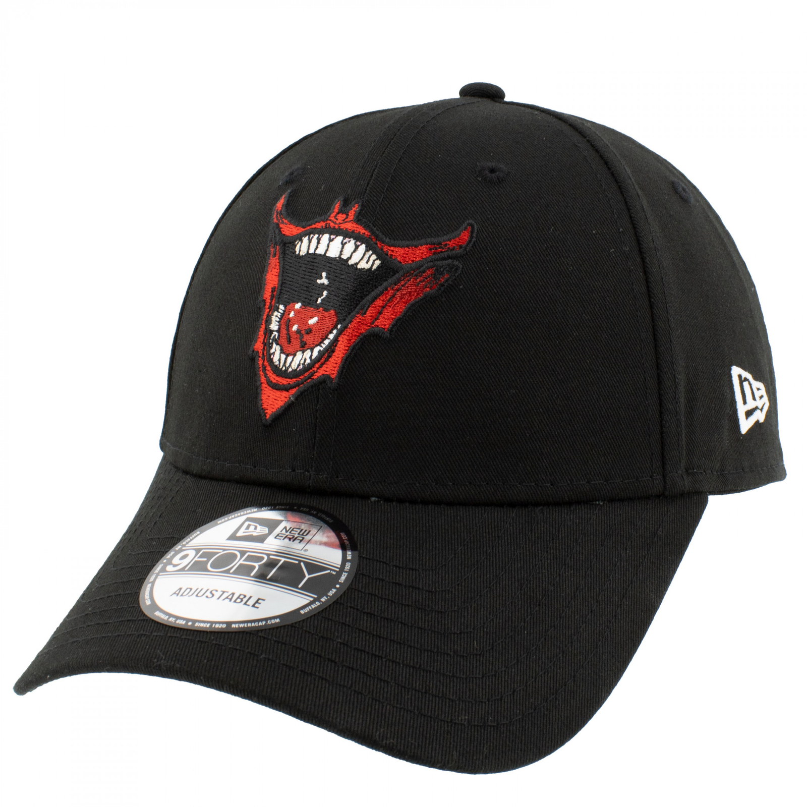 The Joker Stretched Smile New Era 9Forty Adjustable Hat Black