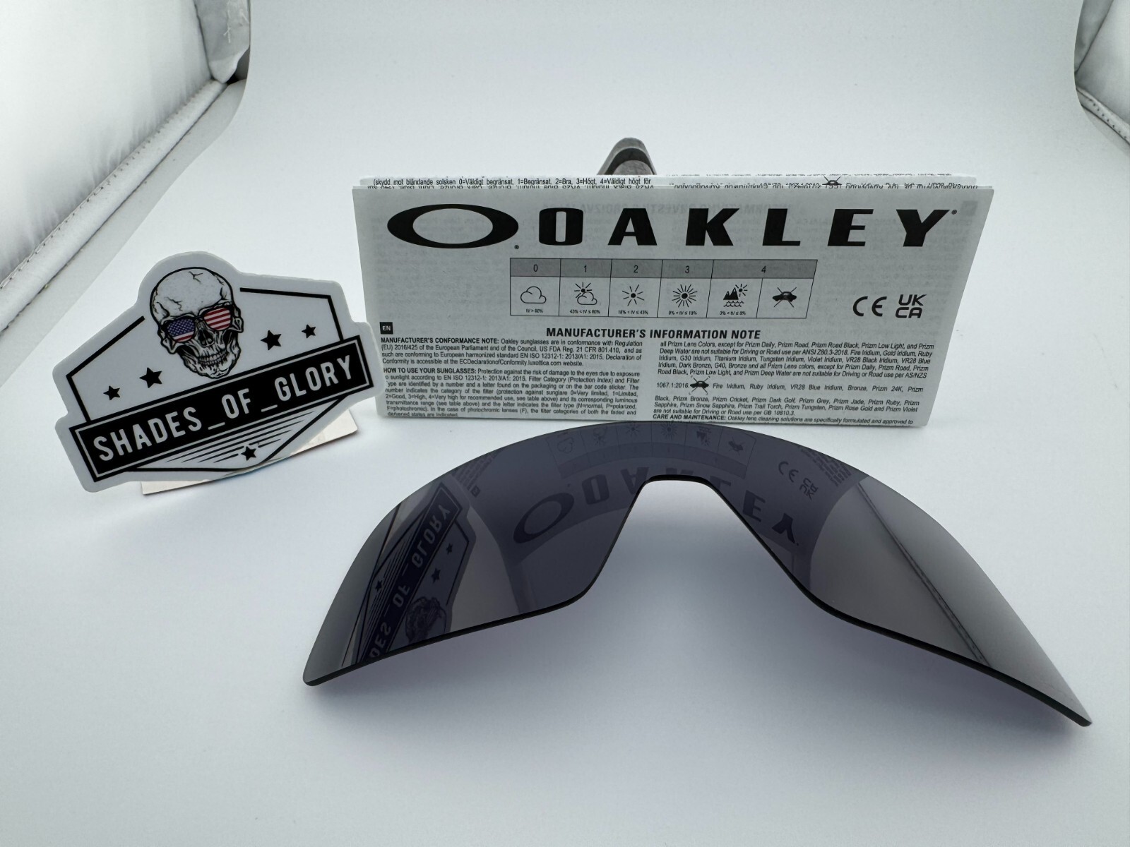 OAKLEY SUTRO PRIZM GREY SUNGLASSES LENS AUTHENTIC REPLACEMENT OEM OO9406 SHIELD