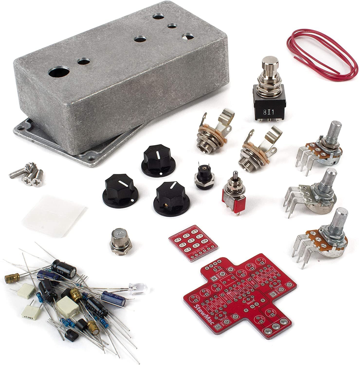 StewMac Fan Tremolo Pedal Kit, With Bare Enclosure