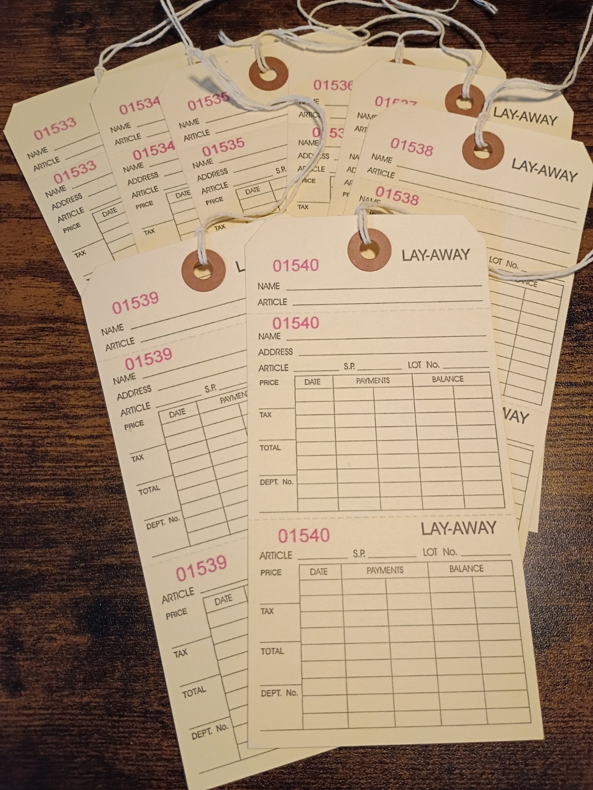 vintage paperwork