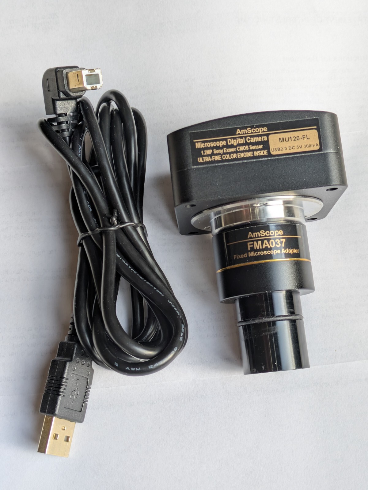 High-sensitivity Color CMOS C-Mount Microscope Camera.