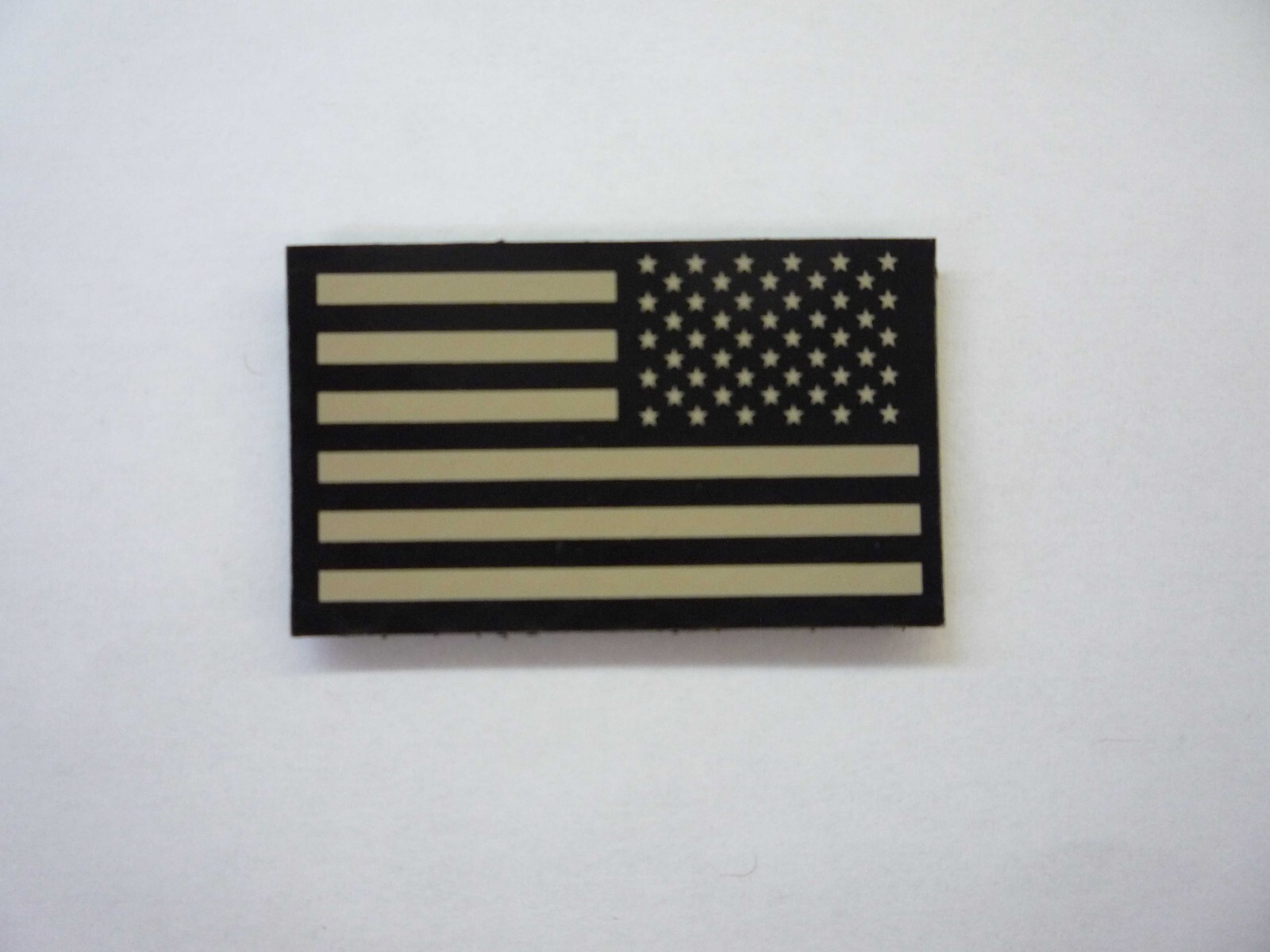 REVERSE USA TAN IR Solas PRINT 2ND MINI PATCH 2"X1.18" W/VELCRO® BRAND FSTNR