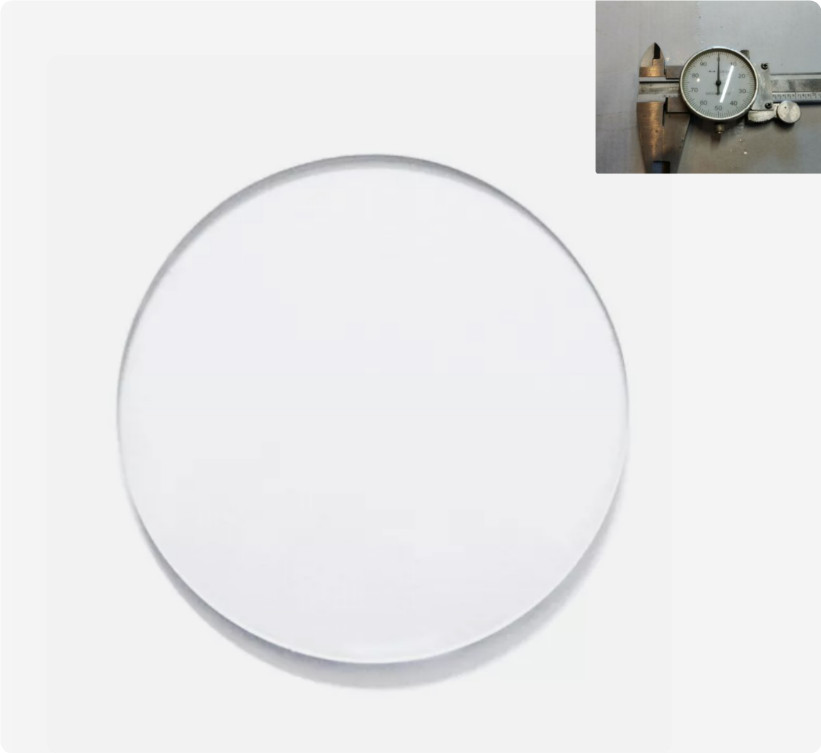 37mm/1.457" Crystal Cover Lid For Brown & Sharpe BesTest Dial Test Indicator