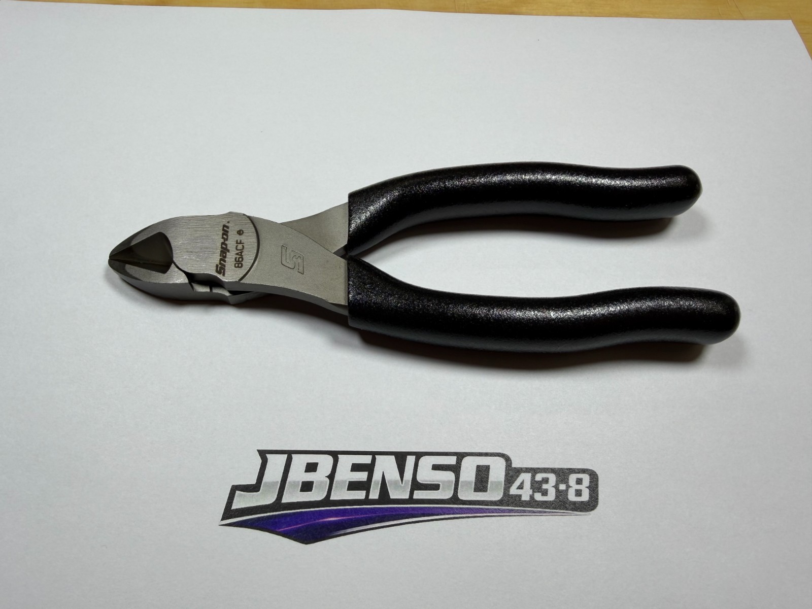 Snap-on Tools USA NEW BLACK Soft Grip 6" Diagonal Cutter Pliers 86ACFBK