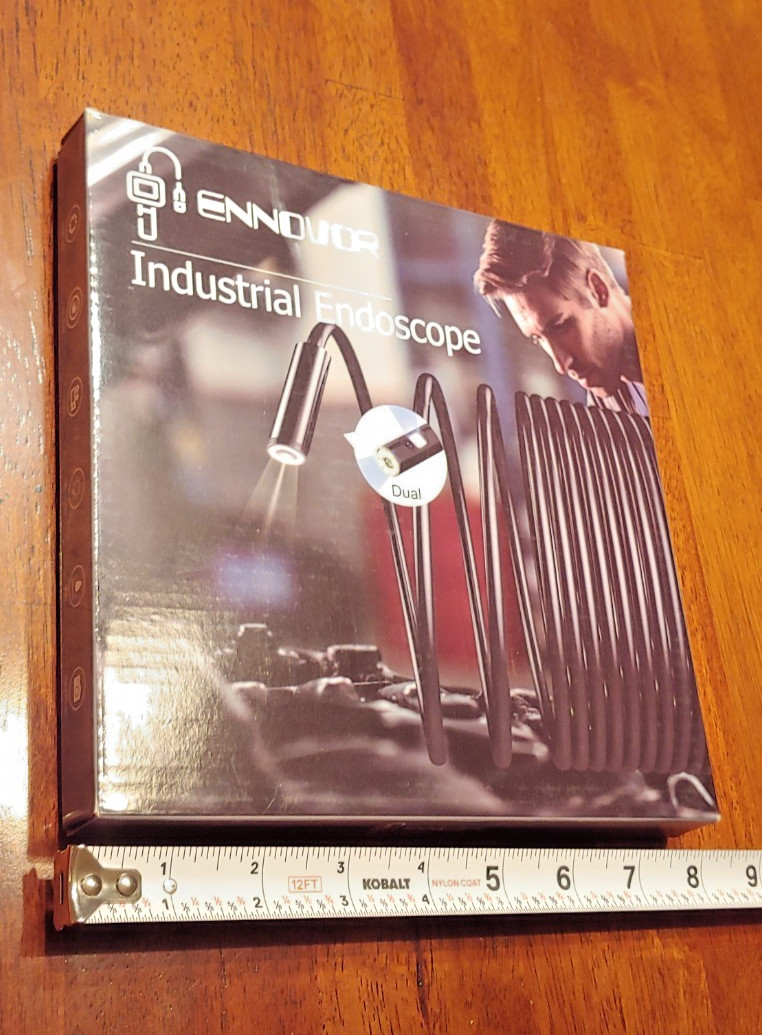 ENNOVOR New Industrial Endoscope 1920P Dual Camera 8x Zoom 8.5mm 5m Semi-Rigid