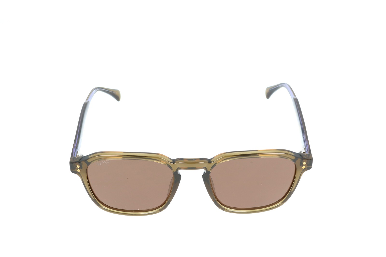 WMP Francis Verde Square Polarized Sunglasses 52-21-149 VRDBRW