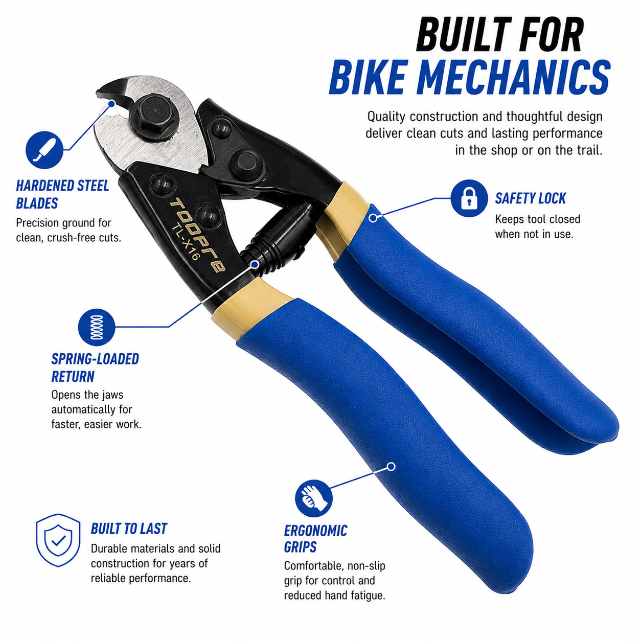 NEW Premium Bike Cable & Housing Cutter Tool MTB Road Brake Shift Cable Cutter