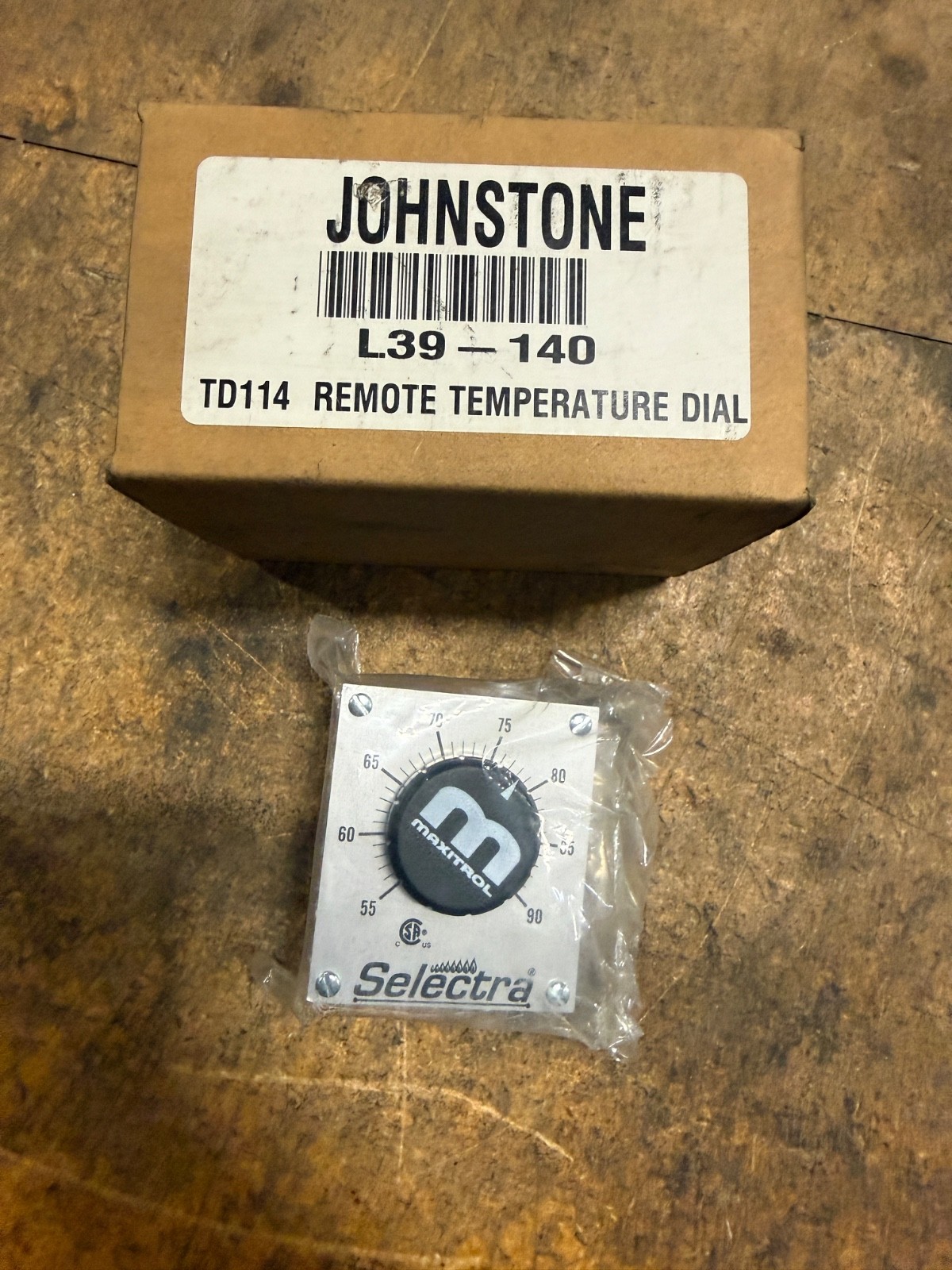 JOHNSTONE TD114 L39-140 Remote Temperature Dial (NEW)