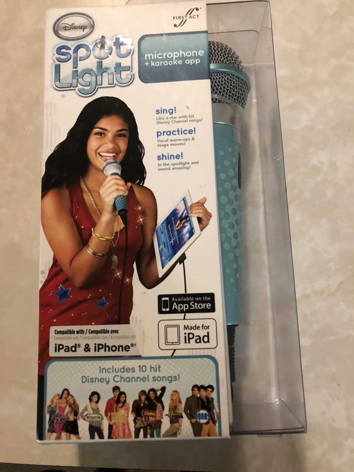 Disney Spot Light Microphone + Karaoke App - Includes Disney Channel Songs!