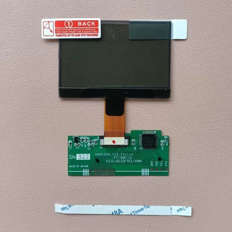 Yaesu Ft-897 Ft-897d Lcd Display Replacement Part 'zebra Stripes' Issue