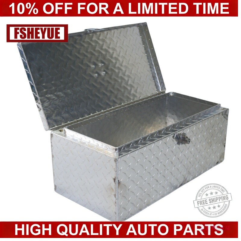 23" Aluminum Tool Box Truck Pickup Bed Trailer ATV Tongue Lockable W/Lock