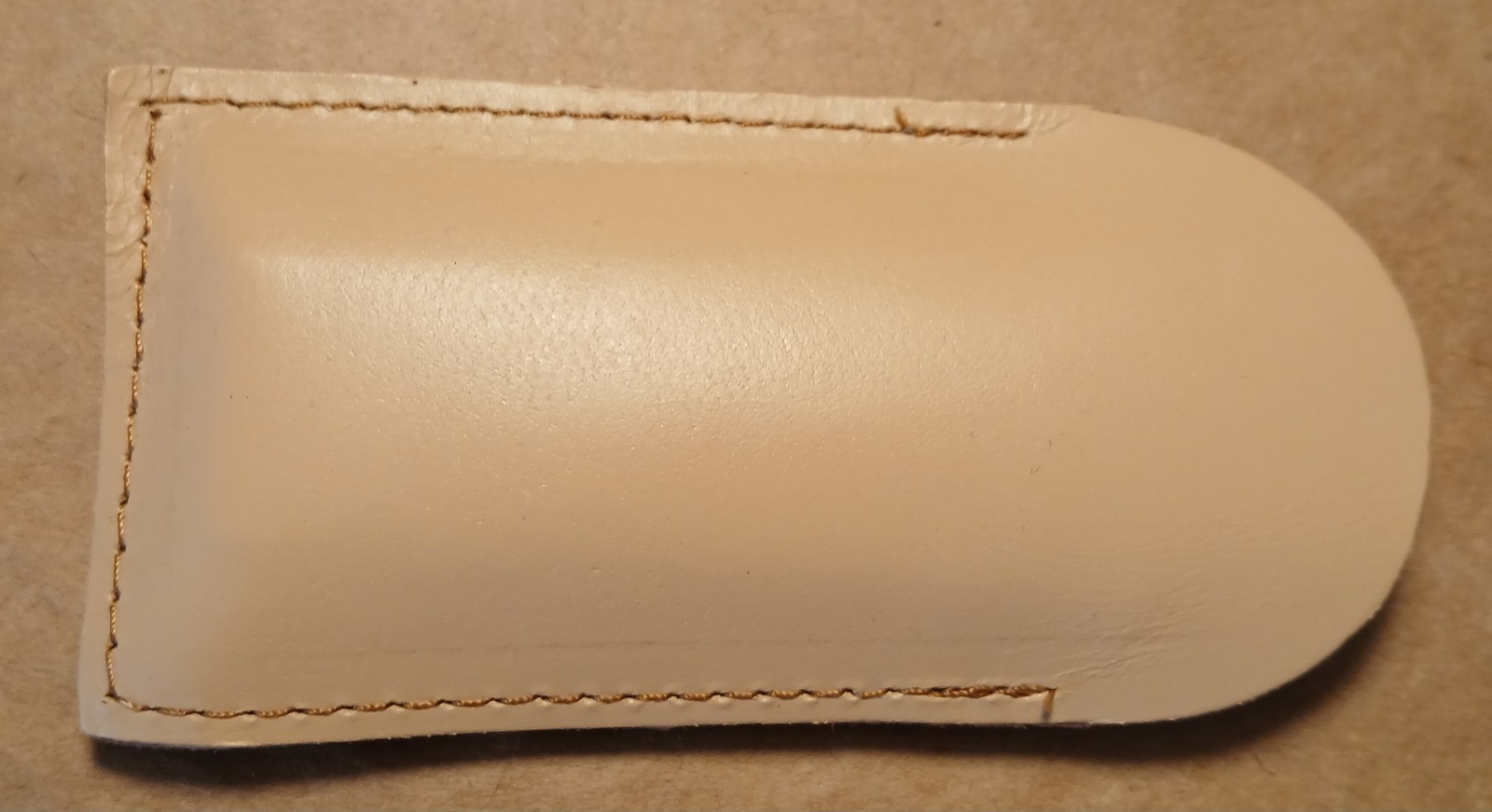 4"x 1"x 1/2" Soft Washita Pen Knife Stone In Leather Pouch, Oilstone, Whetstone