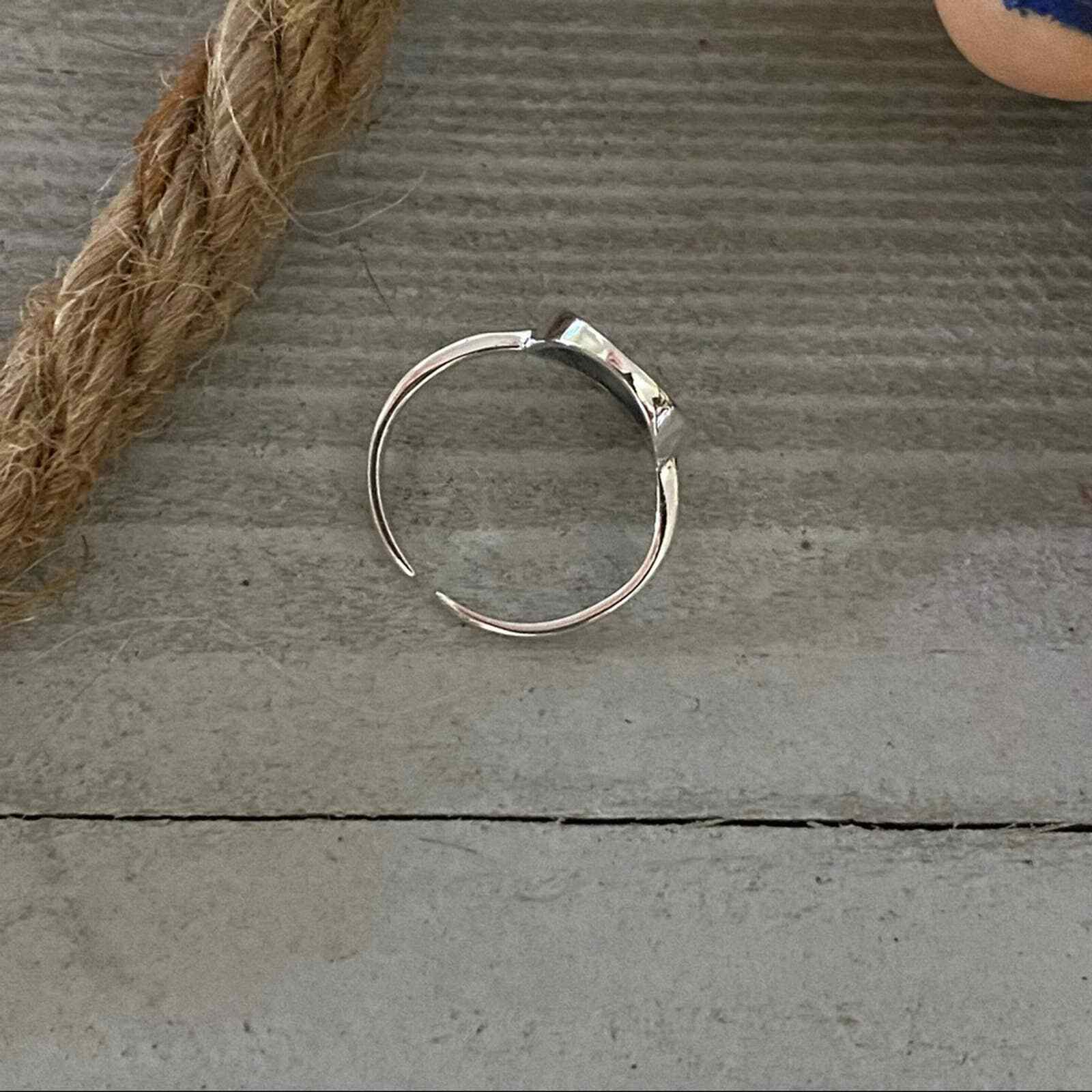 Sterling Silver Moon & Star Toe Ring Midi Ring