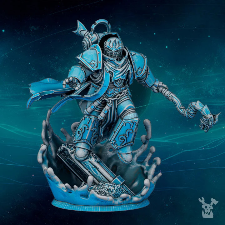 Scylla Nethuns the Tidal Wave - 28mm Heroic Scylla - Resin Tabletop Miniature