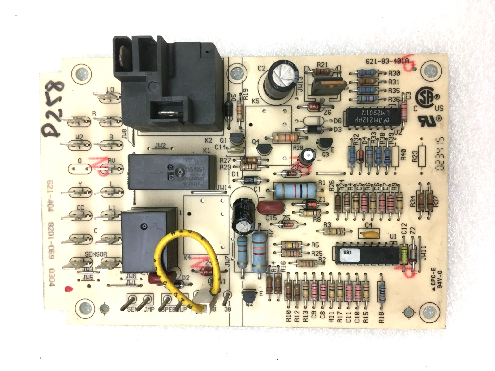 ICP Heil Tempstar 621-83-401A Control Circuit Board 621-404 8201-069 used P258