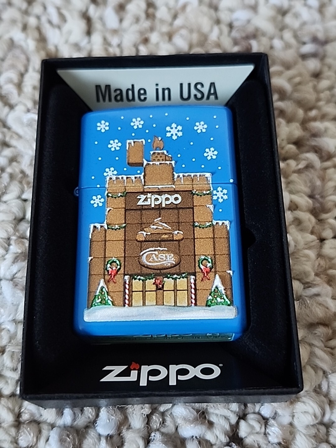 Read - Rare Gingerbread Zippo/Case Museum Christmas Lighter 24/50 -Limited to 50