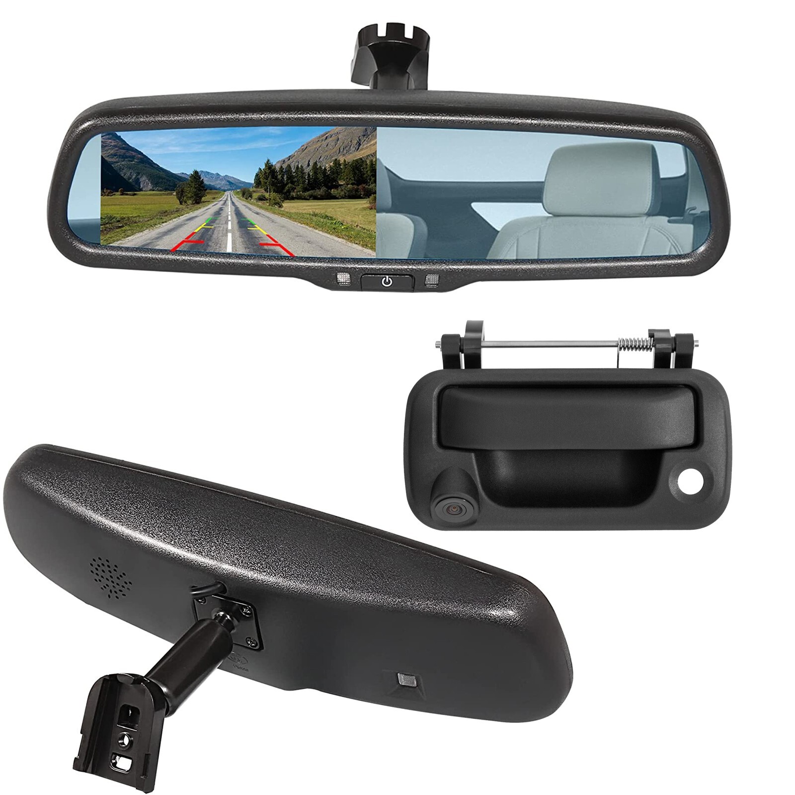Tailgate Backup Camera & 4.3" Mirror Monitor for 2004-2016 Ford F150/250/350/450