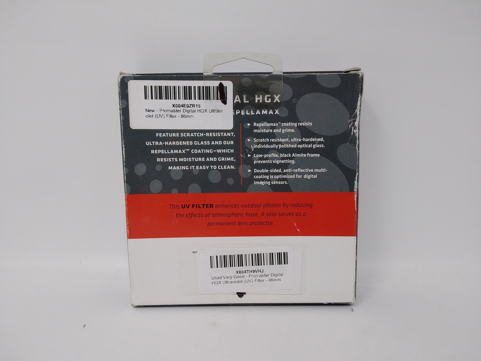 Pro Master Digital HGX 86mm UV Filter Repellamax Coating Scratch Resistant