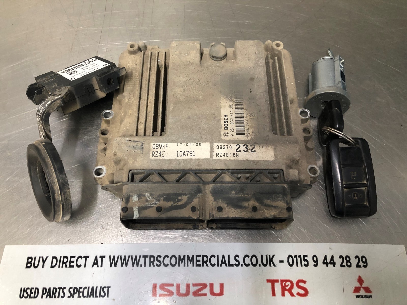 Used Isuzu Truck 1.9 RZ4E ECU, Transponder & Key 8983702320
