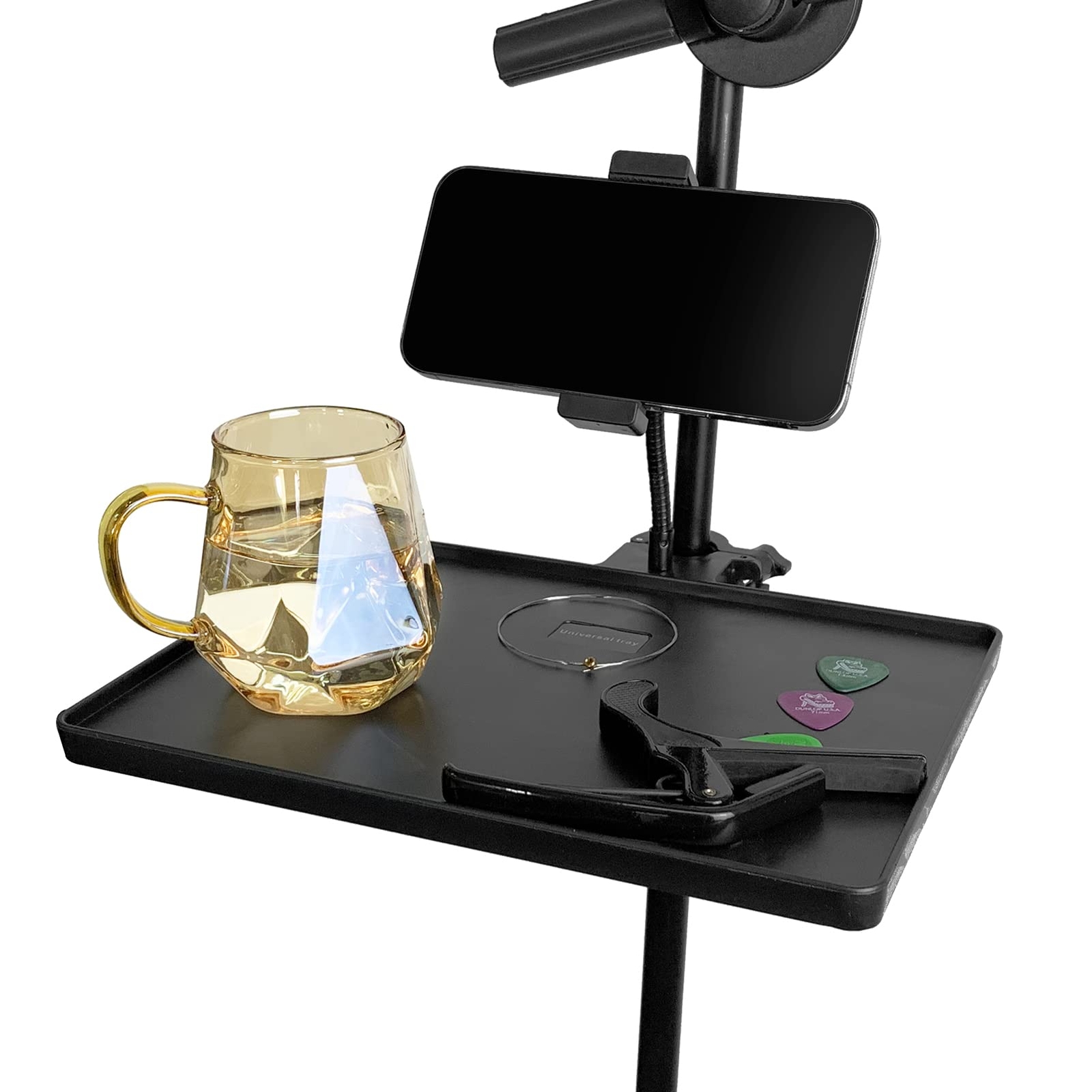 Plastic Microphone Stand Tray Stage Concert Performance Vocal Guitar Accessory W