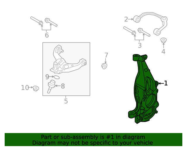 Genuine Ford Knuckle NL3Z3K185C