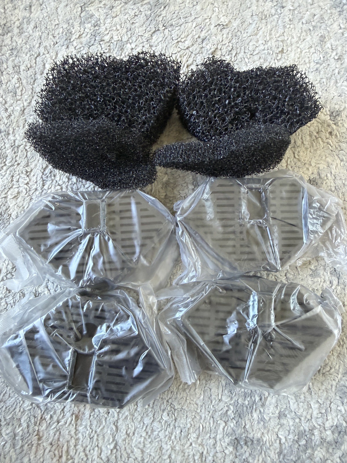VCRAZE Turtle Aquarium Reptile Tank Filter Coarse Sponge Activated Carbon Balls