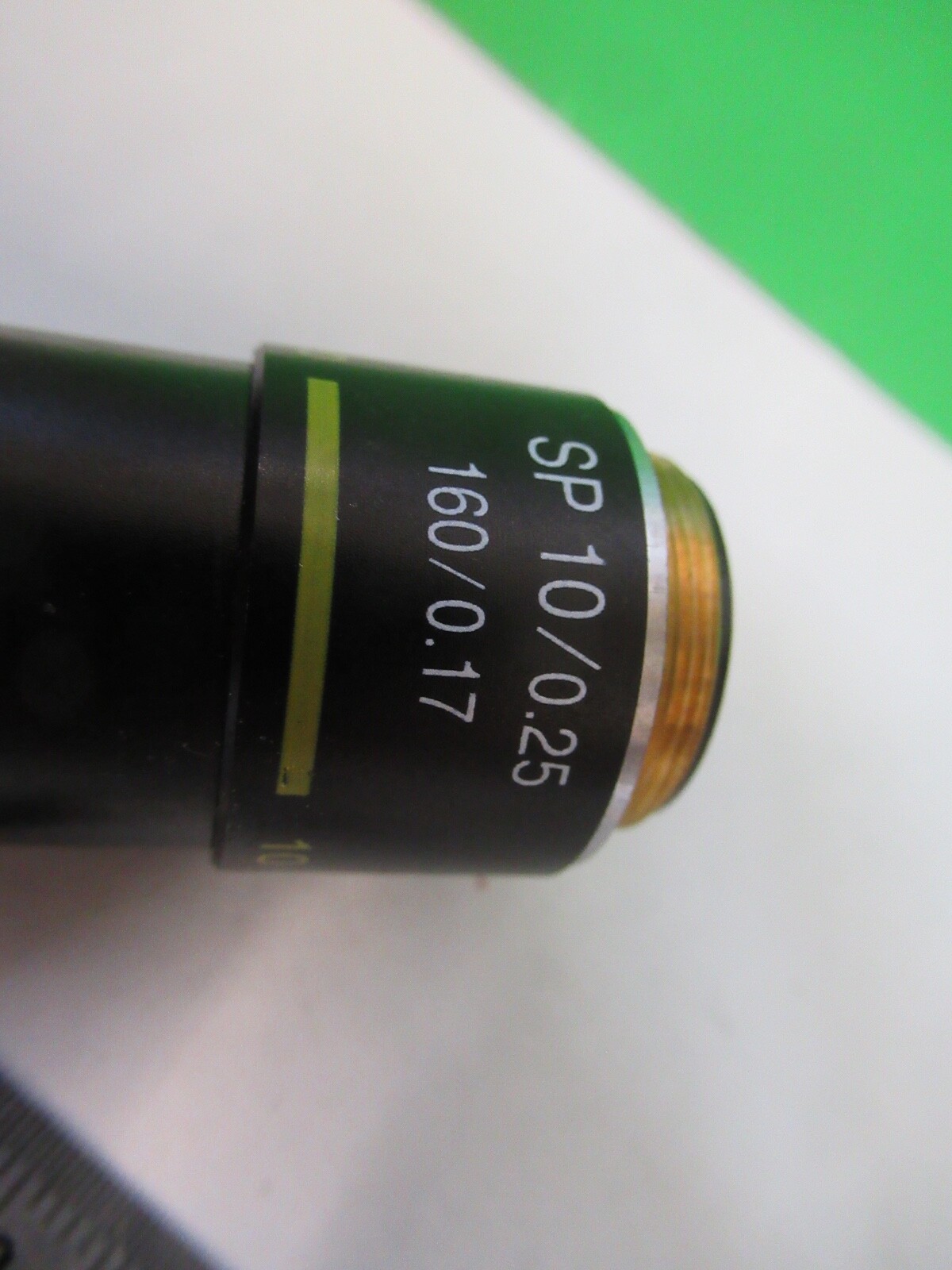 SWIFT 10X /160 SP LENS OBJECTIVE OPTICS MICROSCOPE PART AS PICTURED 8X-A-41
