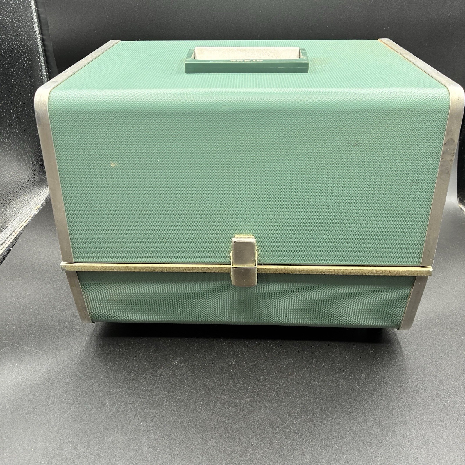 Argus 500 Automatic Slide Projector w/case Vintage Untested No CORD PARTS/REPAIR