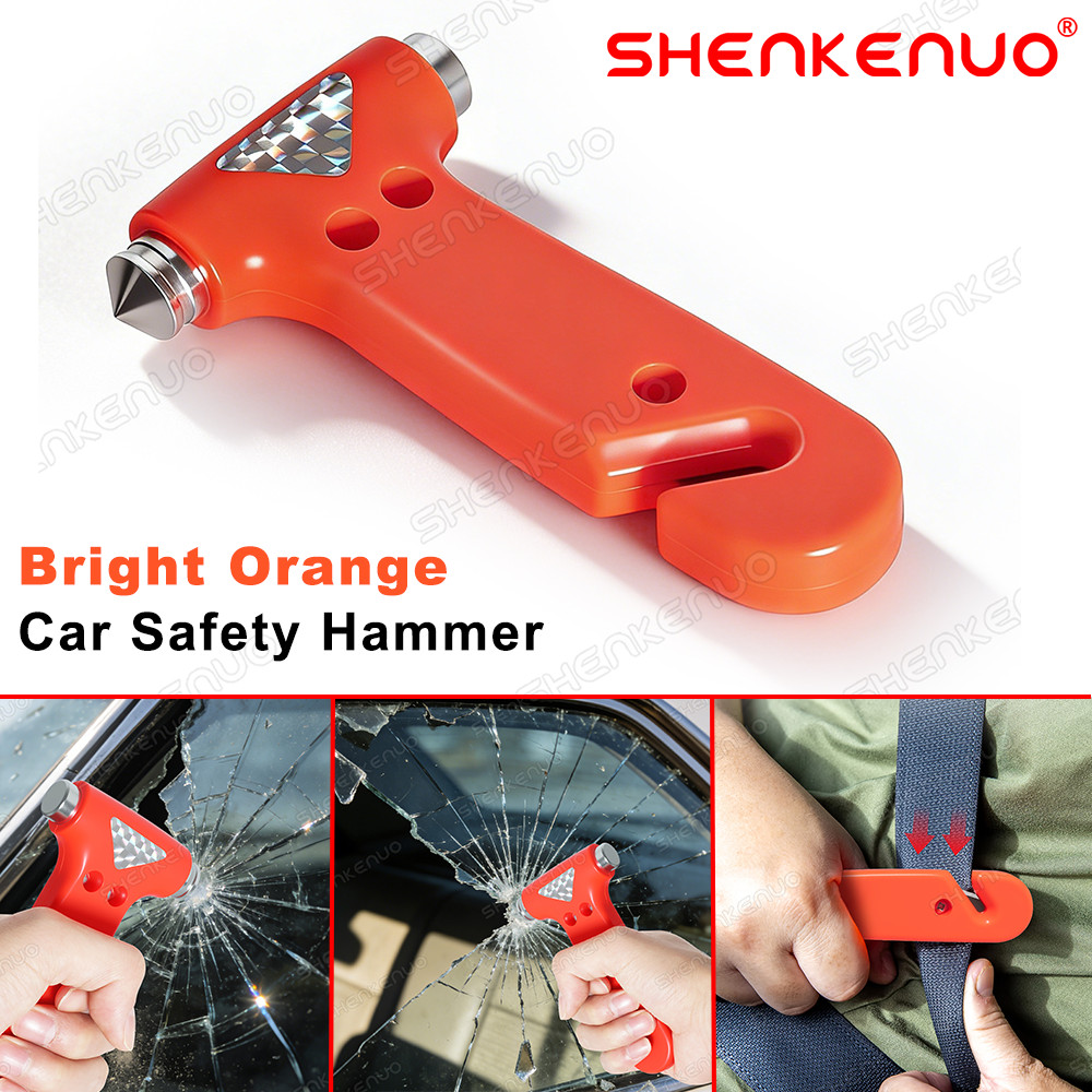 Car Emergency Escape Hammer Hardened Steel Window Breaker Seat Belt Release Tool