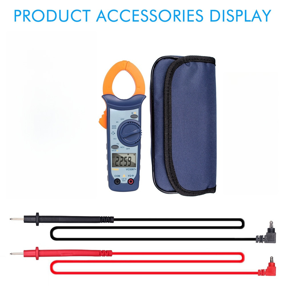 True for rms VC3267+ Clamp Meter with Auto Range Backlight and NCV for