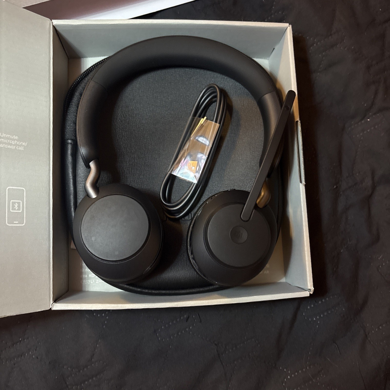 Jabra Evolve2 65 Stereo Wireless Headset (MS Teams, USB-A) - Black