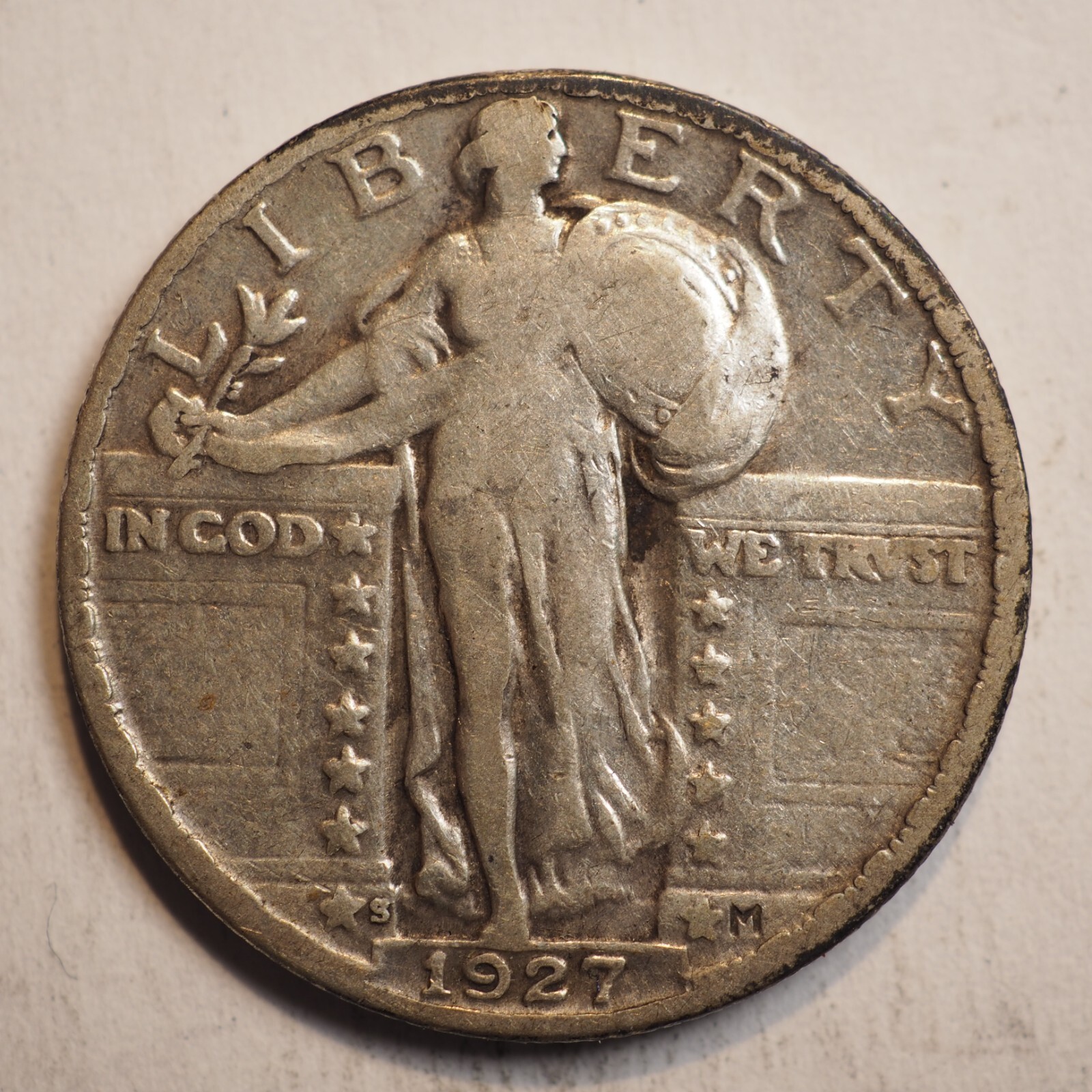 1927 S STANDING LIBERTY  QUARTER  **NICE **FREE SHIPPING**A5802