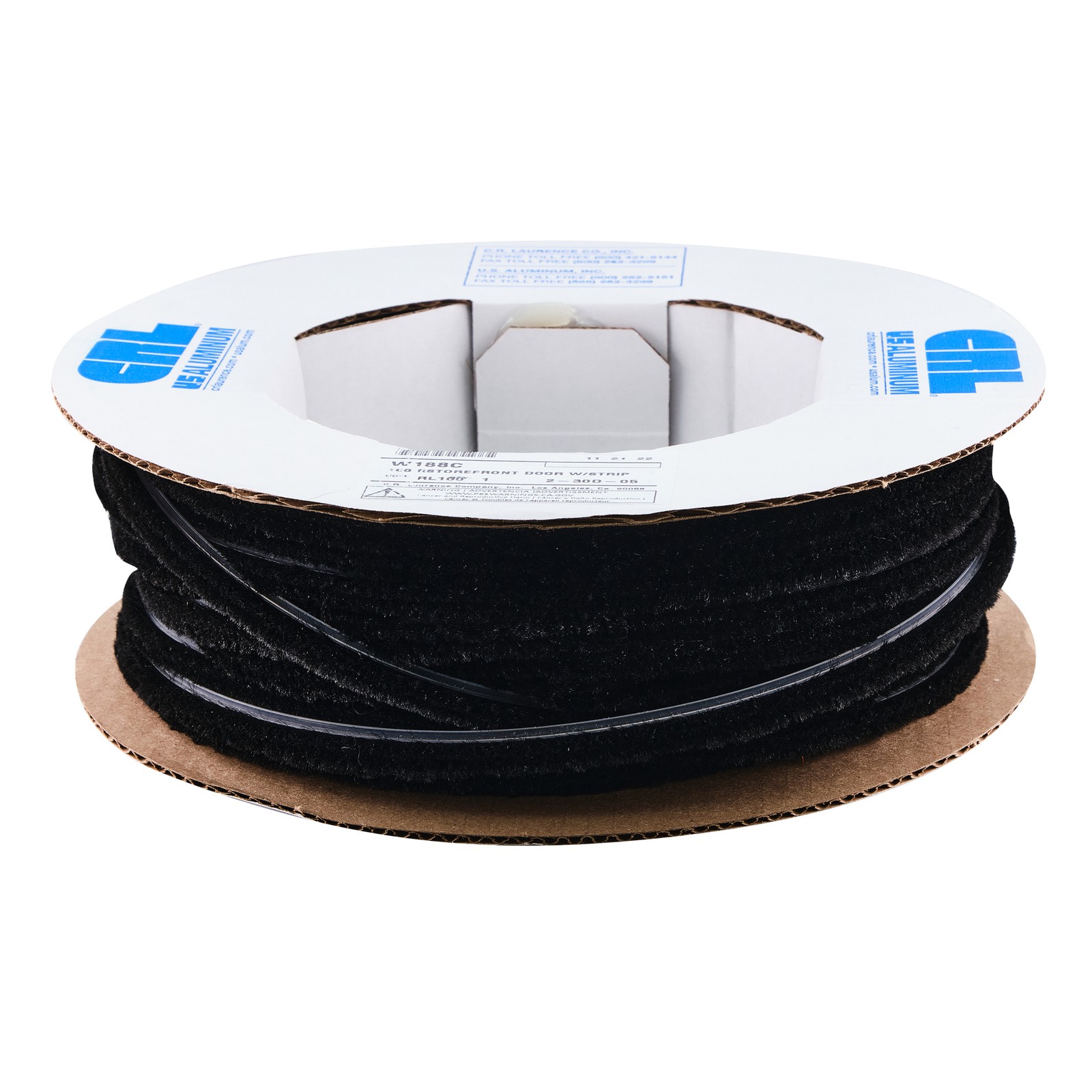 CRL Door Pile Weatherstrip 100ft Roll 0.313" Pile 0.281" Backing